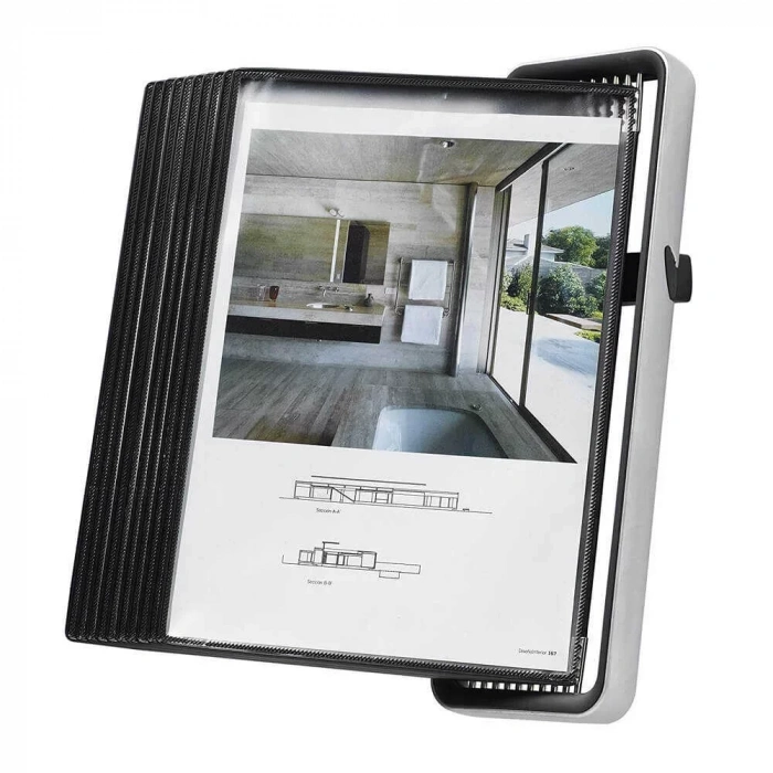 Tarifold Duvar Ünitesi 10 Poşet Siyah-gri