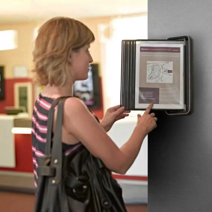 Tarifold Duvar Ünitesi 10 Poşet Siyah-gri