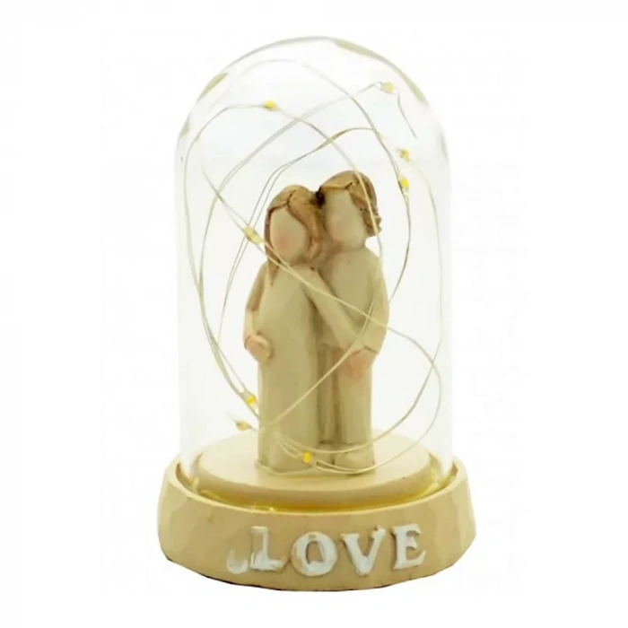 Taros Yüzsüz Işıklı Orta Boy Fanus 4644