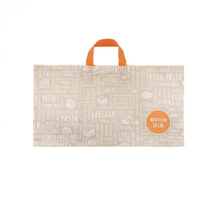 Tatlı Poşeti (kulplu) 1000 Gr 50x27cm - 50 Adet