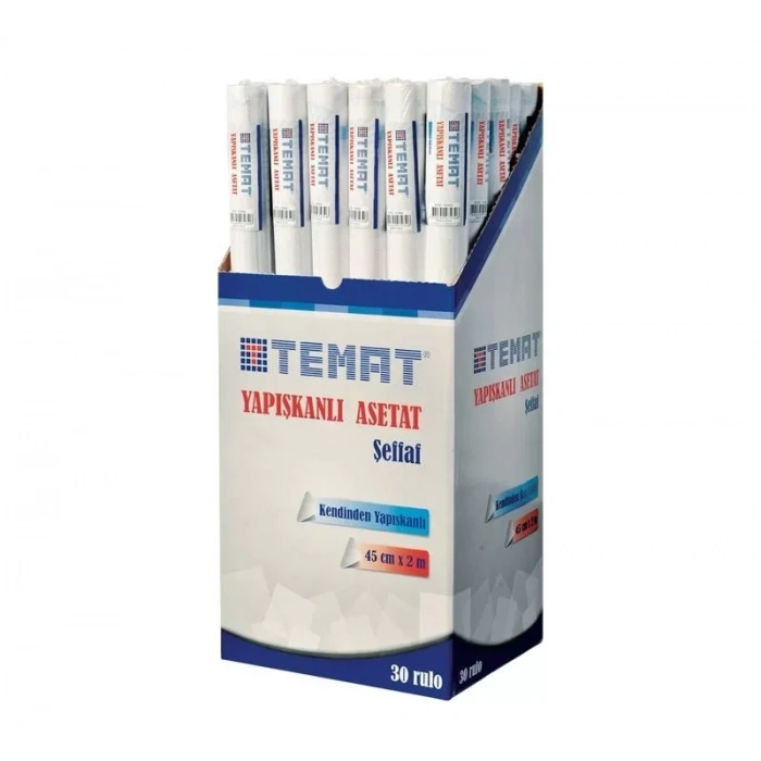 Temat 45 Cm X 2 Mt Yapışkanlı Asetat Rulo 10350