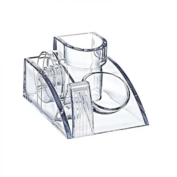 Temat 602 Şeffaf Masa Üstü Bantlı Organizer 2 Bölme