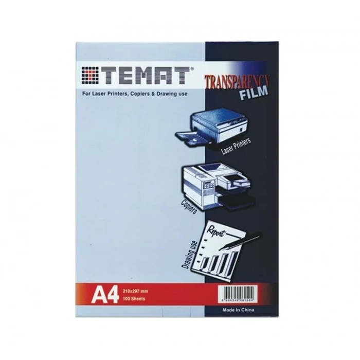 Temat A4 Asetat 29641 100 Lü