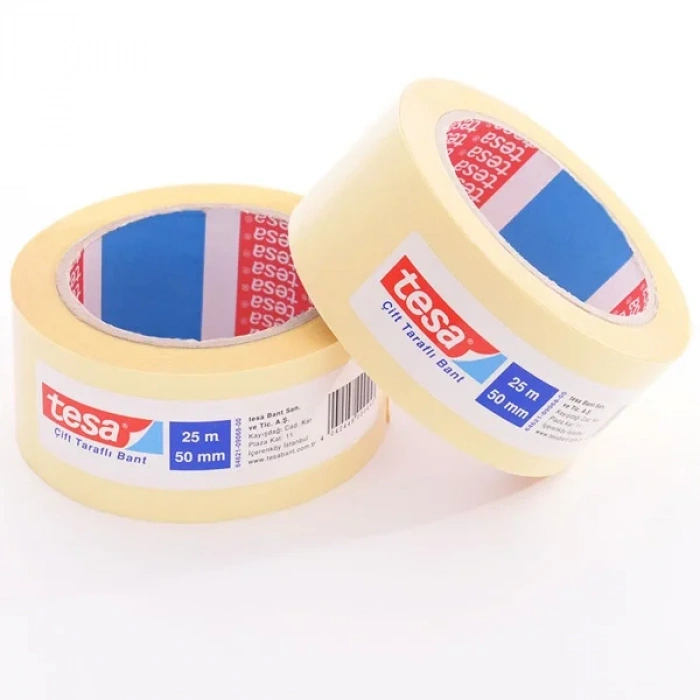 Tesa Çift Taraflı Bant Filmik Şeffaf 25x50 Mt 64621-00069-00