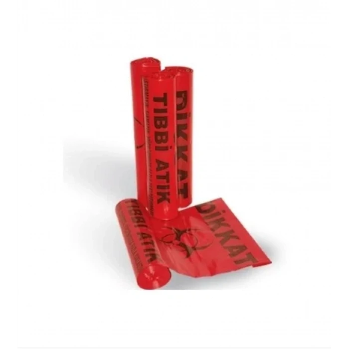 Tıbbi Atık Poşeti Rulo 75x90 Battal Boy ( 20 rulo )