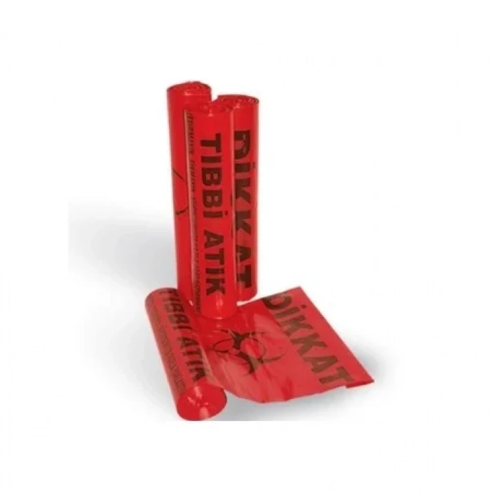 Tıbbi Atık Poşeti Rulo 80x110 Jumbo Boy ( 100 Adet )