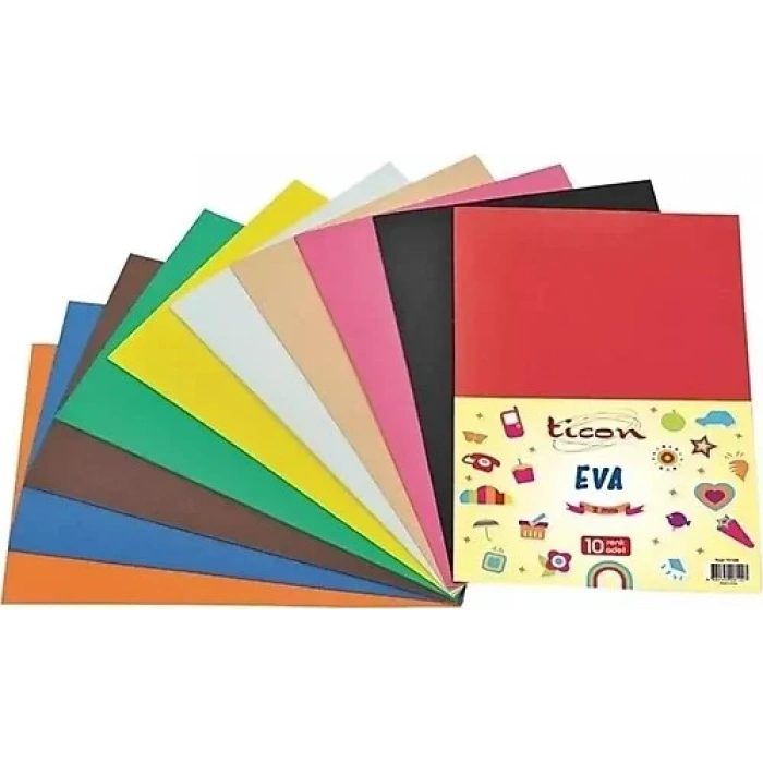 Ticon Eva Yapışkanlı 50x70 10lu Karışık Renk 271820