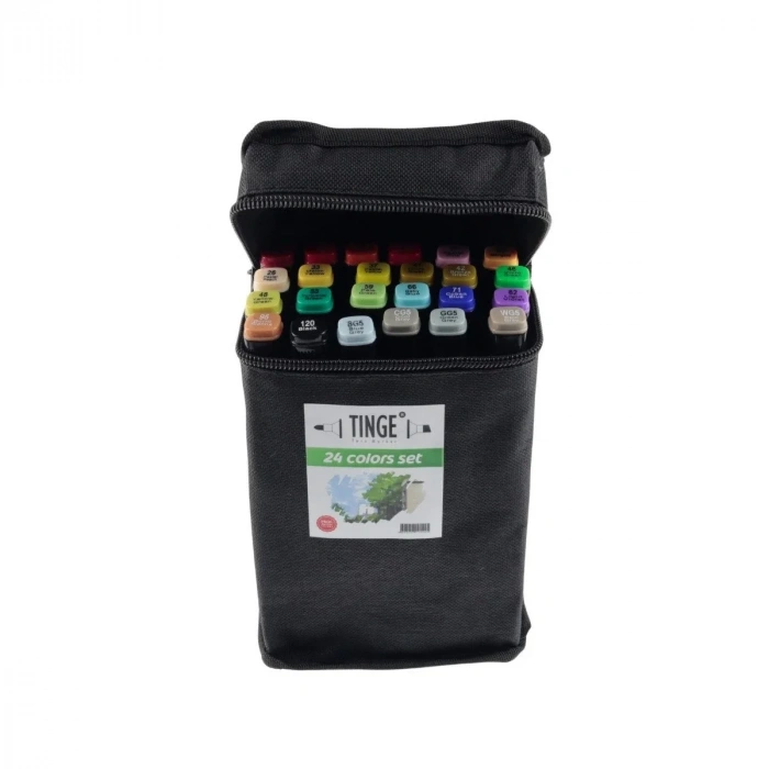 Tinge Art Marker Bez Çantalı Seti 24lü