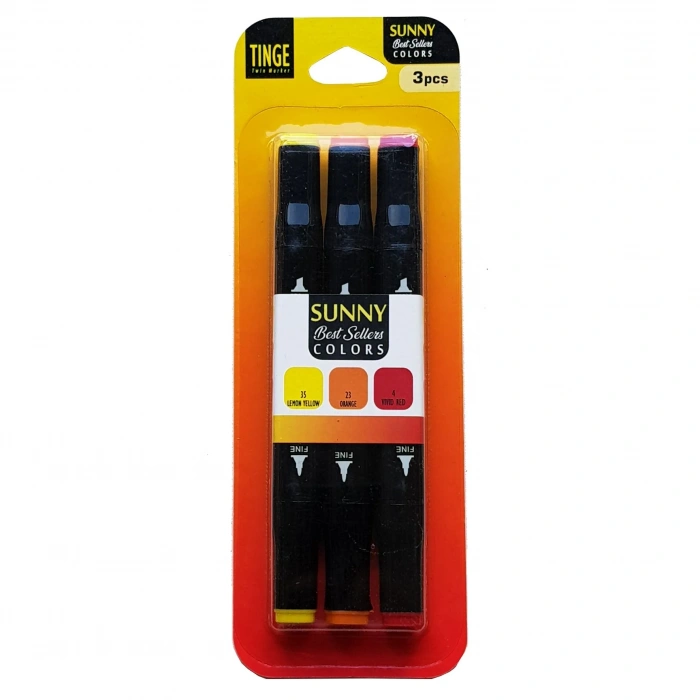 Tinge Marker 3lü Sunny Set