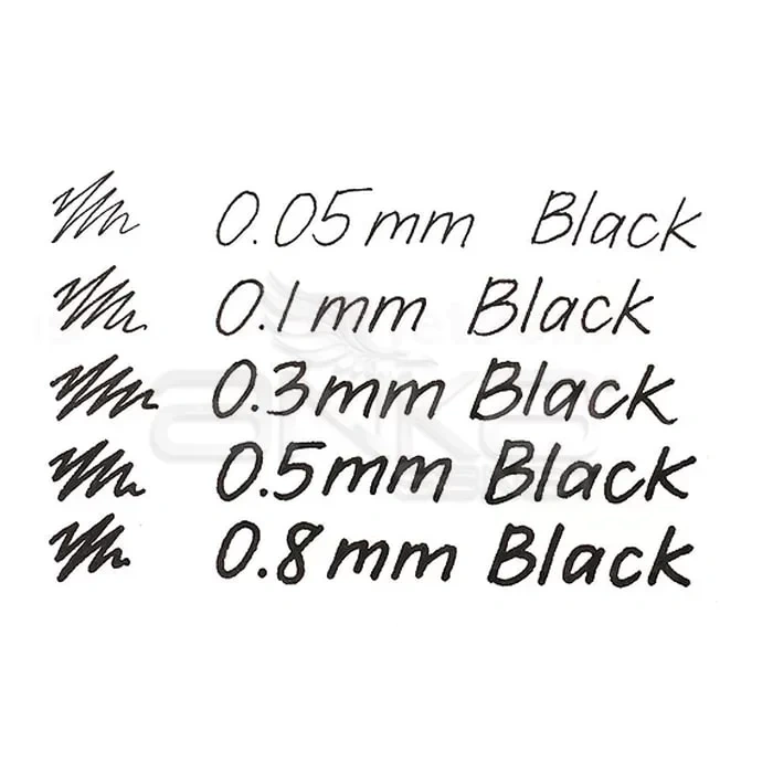 Touch Liner Teknik Çizim Kalemi 5li Set Siyah SH4100005