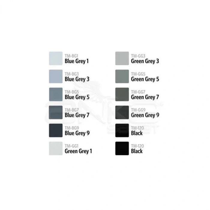 Touch Twin Brush Marker Kalem 12li Set Mavimsi Griler