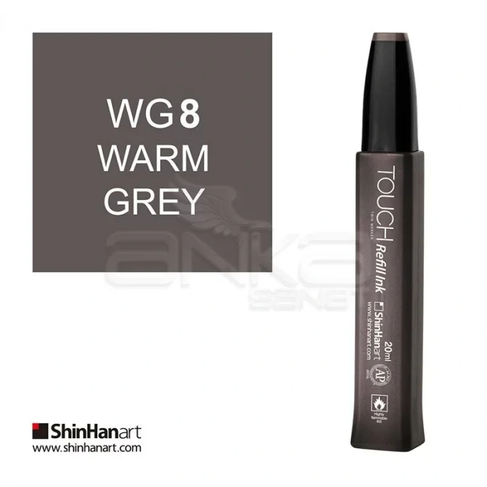 Touch Twin Marker Refill İnk 20ml Wg8 Warm Grey