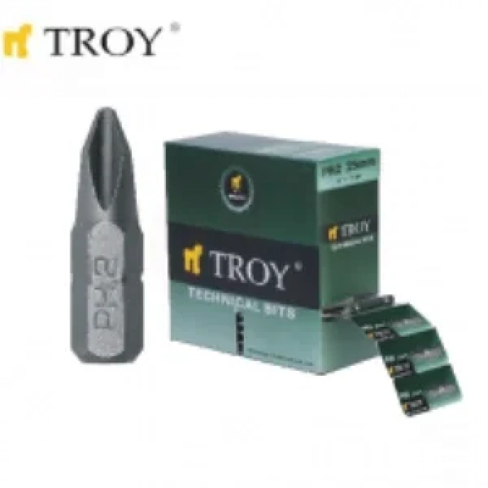 Troy 22251 Bits Uç Seti (PH1x25mm, 50Adet)
