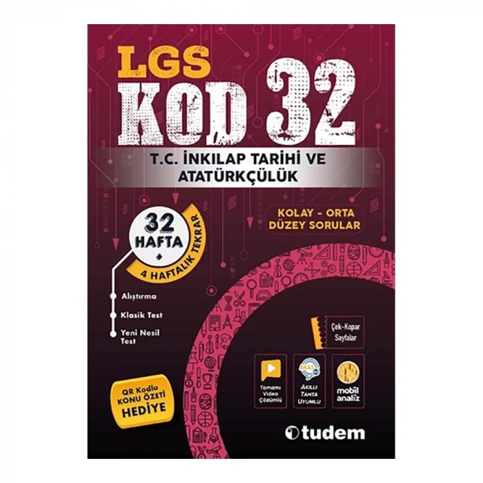 Tudem  LGS Kod 32 İnkılap Tarihi ve Atatürkçülük
