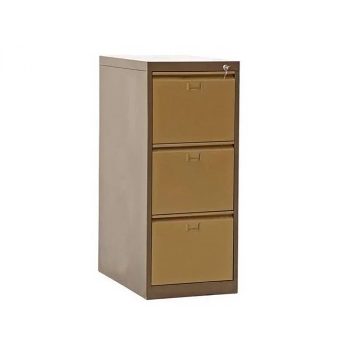 Üç Çekmeceli Çif Renk Metal Kartoteks Askılı Dosya Dolabı
