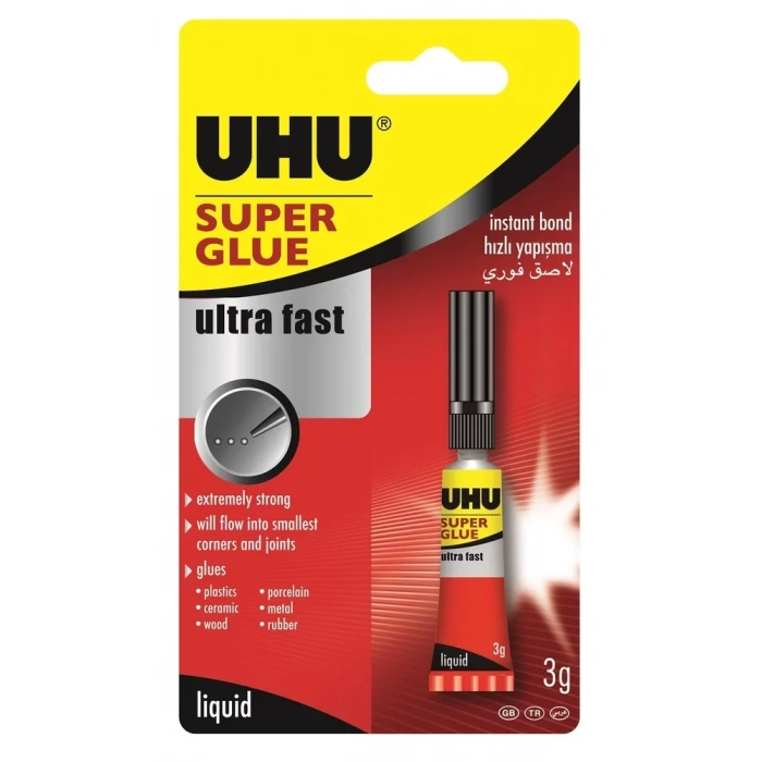 Uhu Super Glue Sıvı Japon Yapıştırıcı 3 Gr 40279
