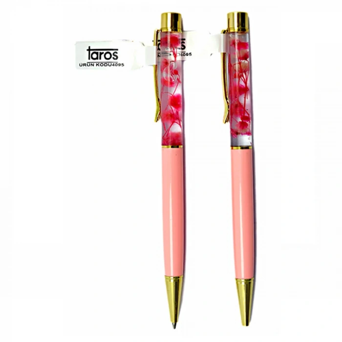 Unick Color Water Red Flower Tükenmez Kalem 4095