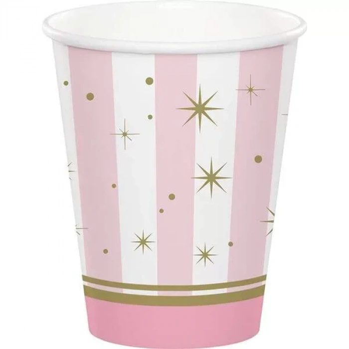 Unicorn Partisi Pırıltılı Bardak 8 Adet