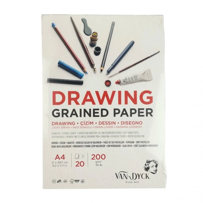 Van Dyck Drawing Eskiz Defter A4 200gr 20 Yaprak