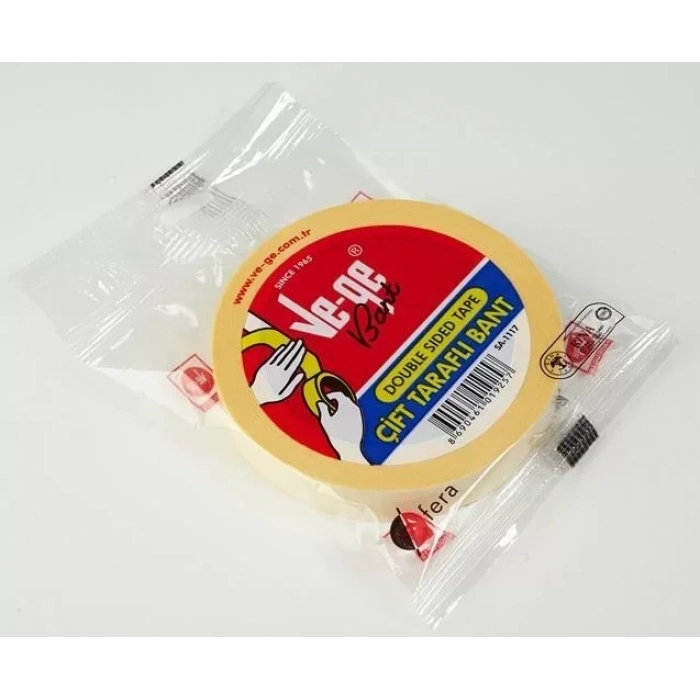 Vege Çift Taraflı Bant (12mm X 25m)