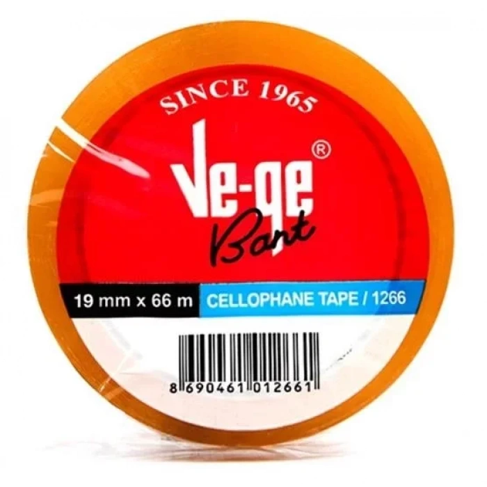 VeGe Selefon Cellulose Bant (19 mm x 66 m)