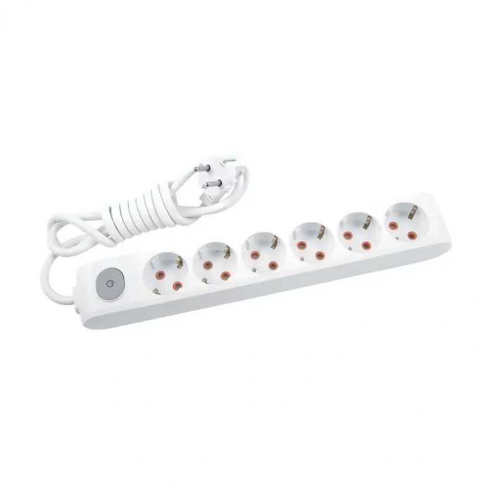 Viko 16450 Multi-let Anahtarlı Topraklı Priz Çoklayıcı 3m 6lı