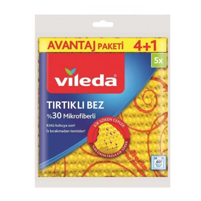Vileda Sarı Temizlik Bezi (4 lü Avantajlı Paket)