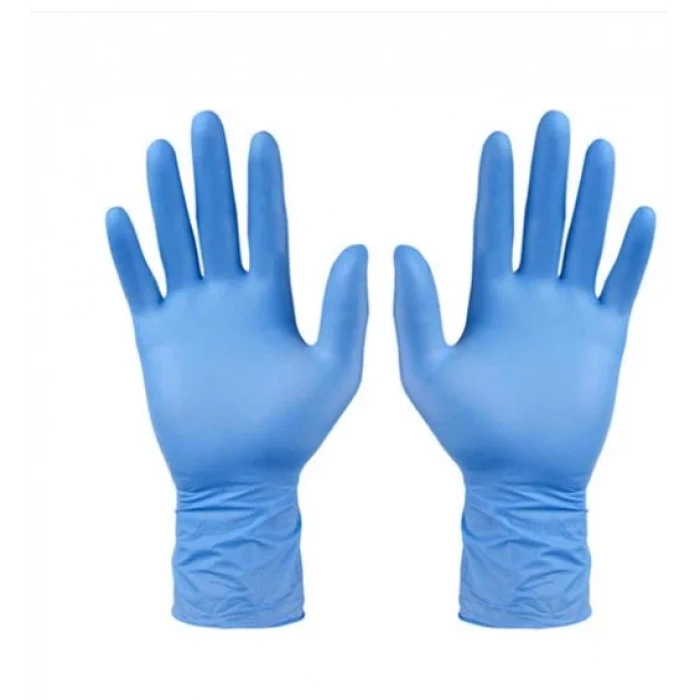 Vinil Mavi Muayene Eldiveni Pudrasız ( L ) 100 Adet