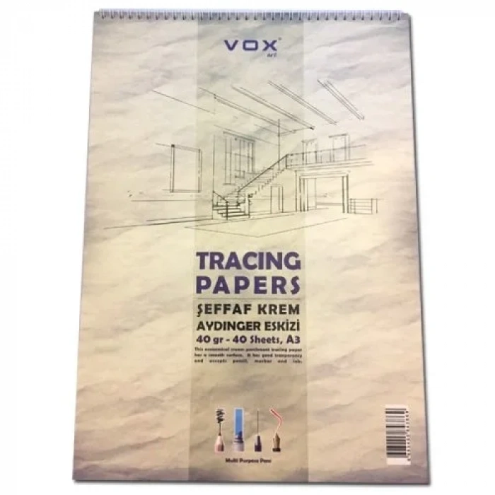 Vox Aydinger Eskiz Defteri Sarı A5 40 Gr 40 Sayfa