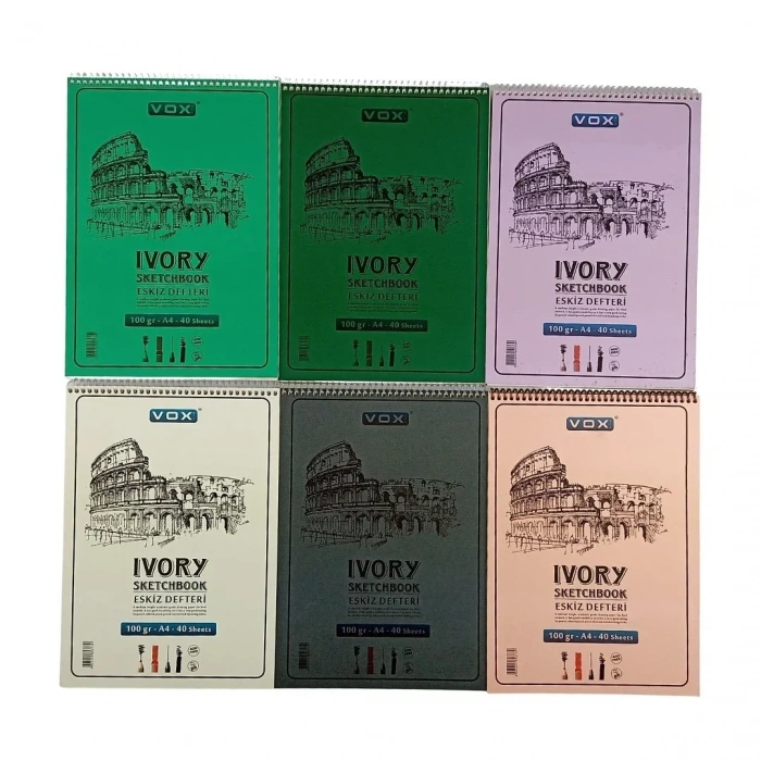 Vox Eskiz Çizim Defteri A4 Krem 100gr 40syf