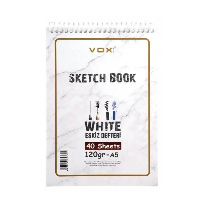 Vox Eskiz Çizim Defteri A5 120gr 40syf