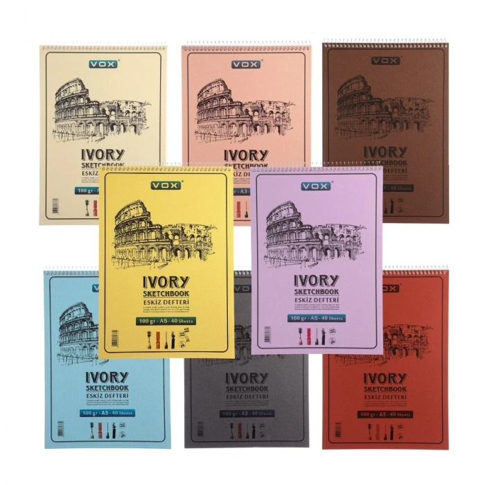 Vox Eskiz Çizim Defteri A5 Krem 100gr 40syf