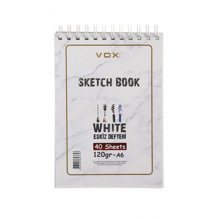 Vox Eskiz Çizim Defteri A6 120gr 40syf