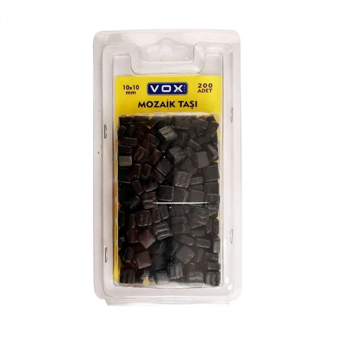 Vox Mozaik Taşı 10x10mm 04 Siyah 200lü