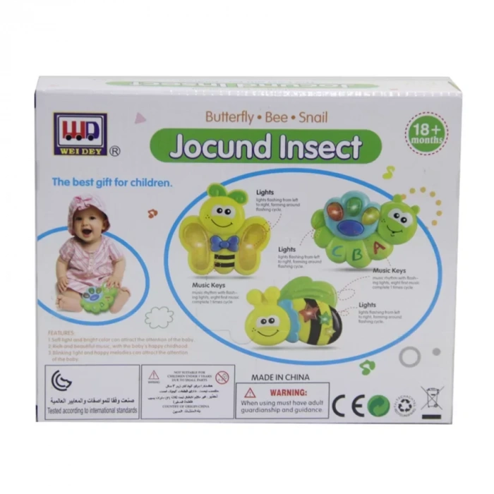 Weidey Mutlu Salyangoz Işıklı Müzikli