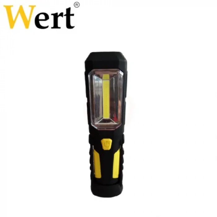 Wert 2612 Pilli Çalışma Lambası, 3W COB LED + 1 LED