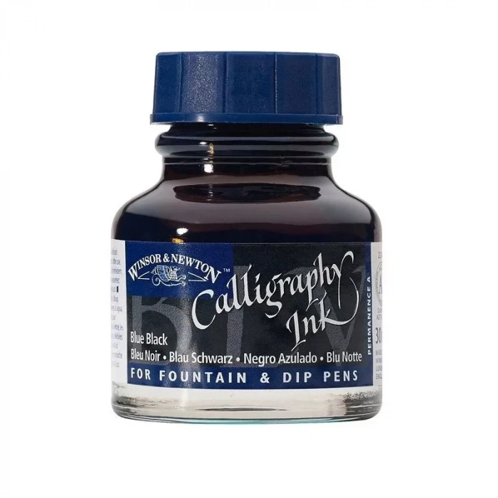 WINSOR&amp;NEWTON KALİGRAFİ MÜREKKEBİ 30 ml. BLUE BLACK 034 1111034