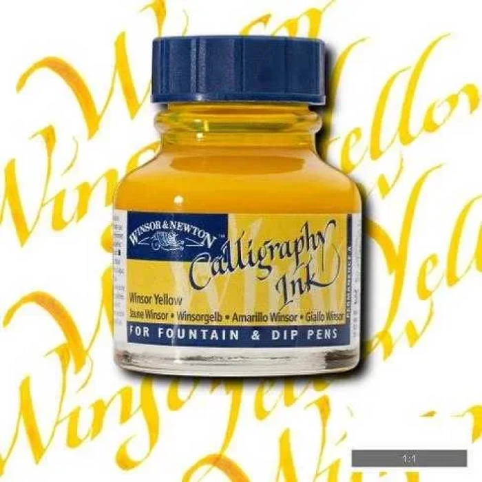 Winsor & Newton Calligraphy Mürekkebi 30ml Winsor Yellow 730