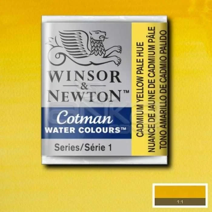 Winsor & Newton Tablet Sulu Boya No:119 Cadmium Yellow Pale Hue