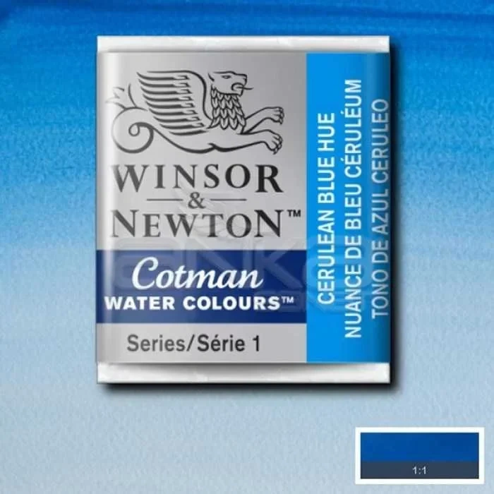 Winsor & Newton Tablet Sulu Boya No:139 Cerulean Blue Hue