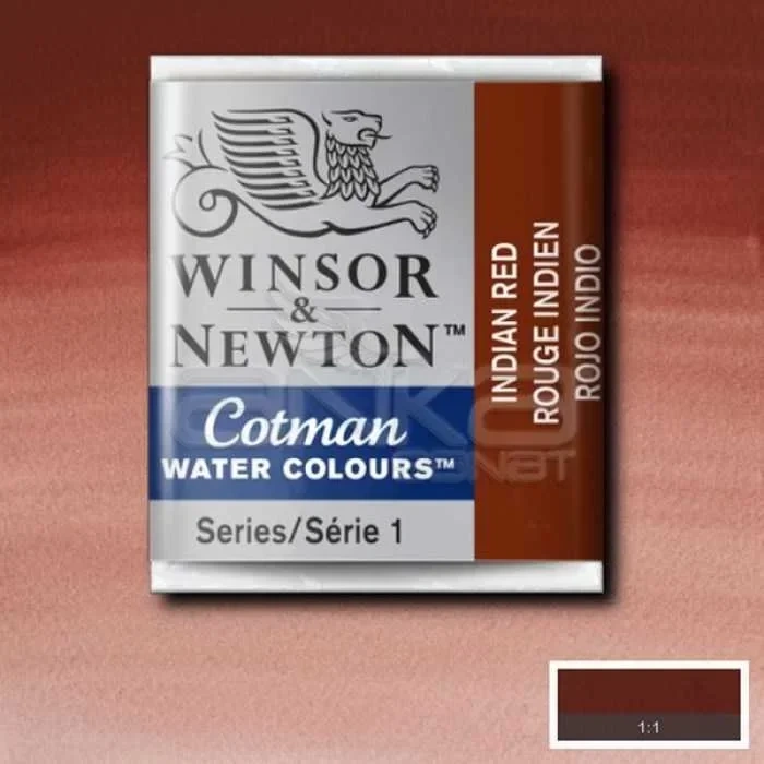 Winsor & Newton Tablet Sulu Boya No:317 İndian Red
