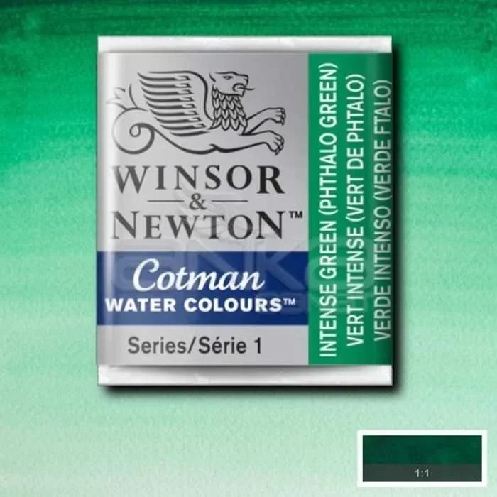 Winsor & Newton Tablet Sulu Boya No:329 Intense Green