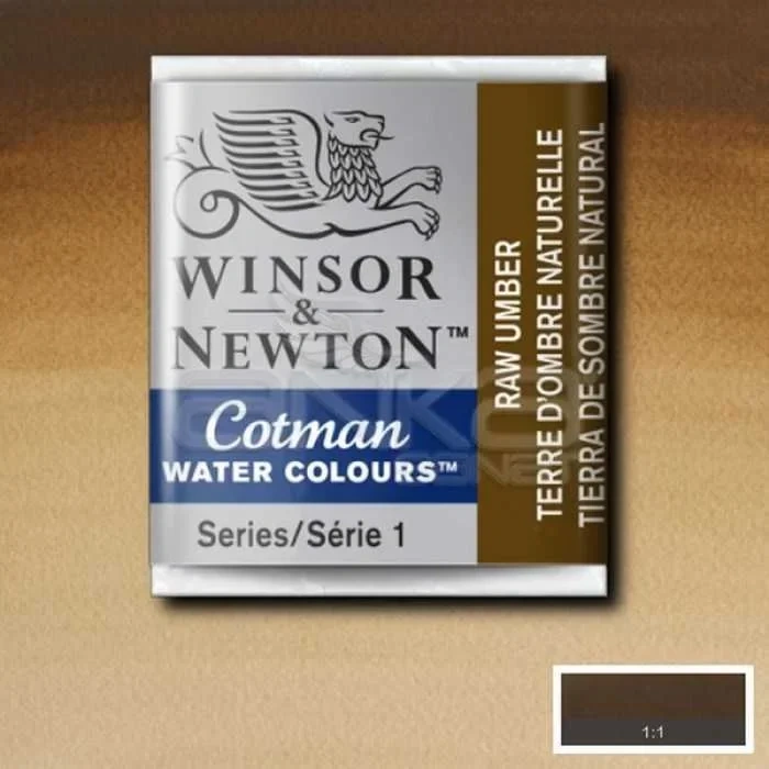 Winsor & Newton Tablet Sulu Boya No:554 Raw Umber