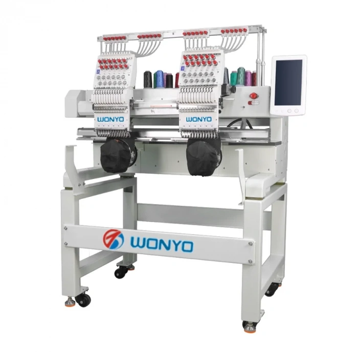 Wonyo WyQ1202 2 Kafa 12 İğne Nakış Makinesi (40cm X 50cm İşleme Alanı)