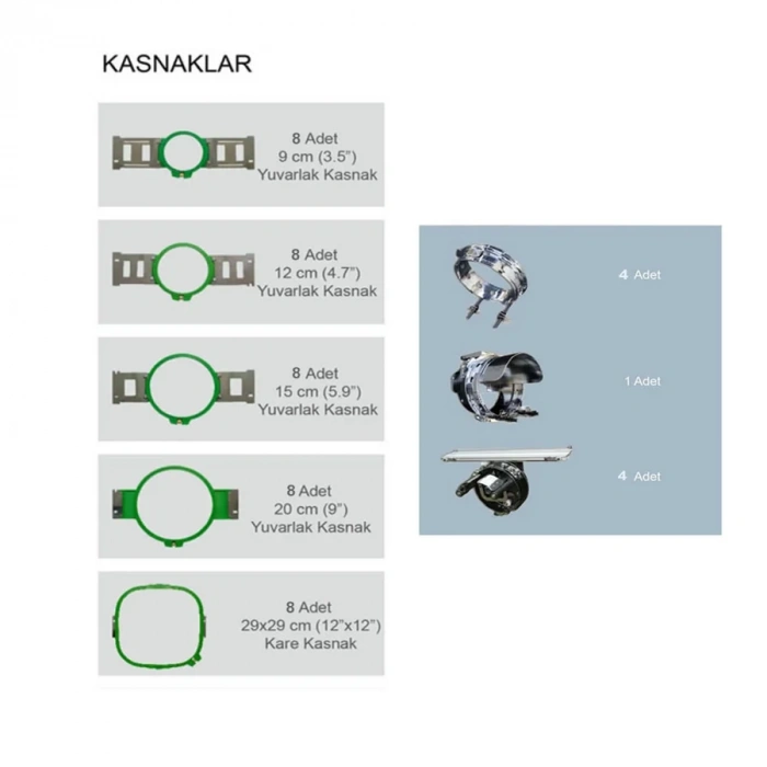 Wonyo WyQ1204 4 Kafa 12 İğne Nakış Makinesi (40cm X 50cm İşleme Alanı)