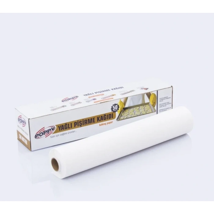 Yağlı Pişirme Kağıdı 50 Mt ( 6 Kutu )