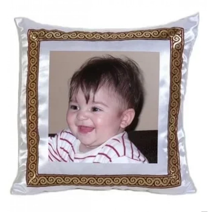 Yastık baskı (Bordo nakışlı)