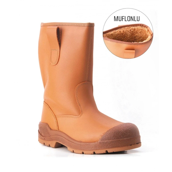 YDS Çelik Burun Çelik Taban HD424 S1 Miflonlu Çizme No:43