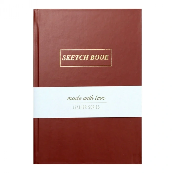 Yıldız Deri Kapak 14x20cm 80yp Defter Kahverengi