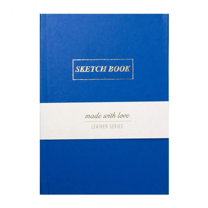 Yıldız Deri Kapak 14x20cm 80yp Defter Mavi